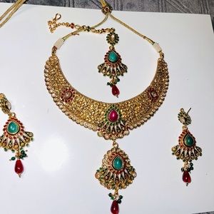 Kundan necklace set